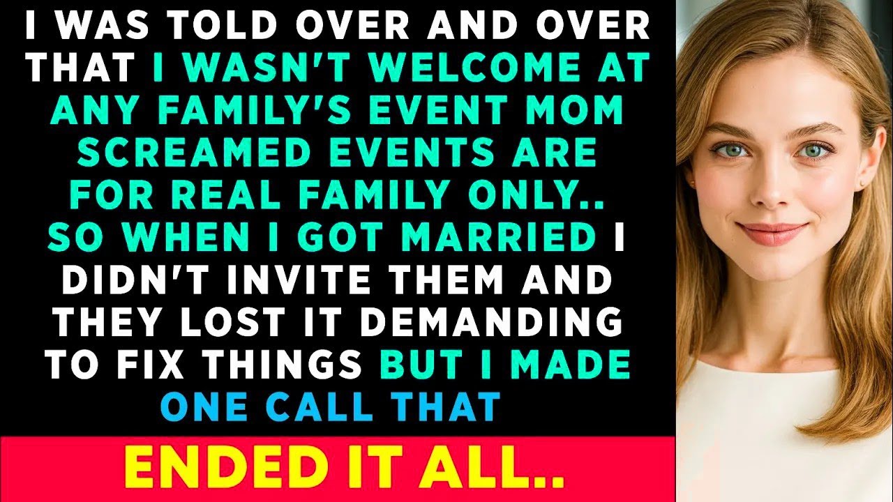 I Was Told Over And Over That I Wasn't Welcome At Any Family's Event  So When I Got Married..