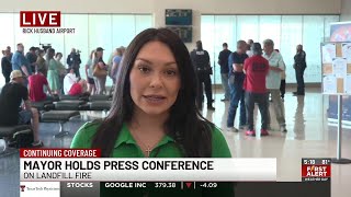 Canion Cavazos live at City of Amarillo landfill news conference