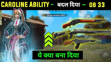 caroline character ability change free fire || caroline ability test free fire