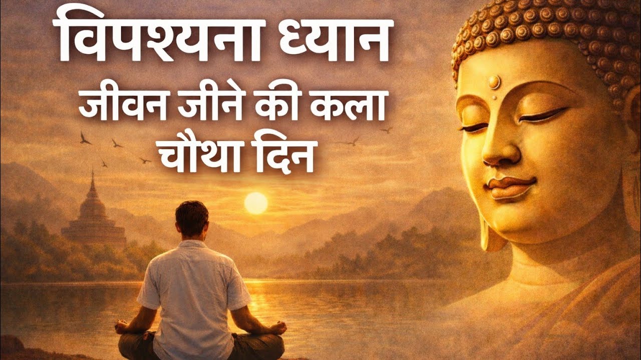 Day4 Vipassana meditation 10day Course/जीवन जीने की कला 