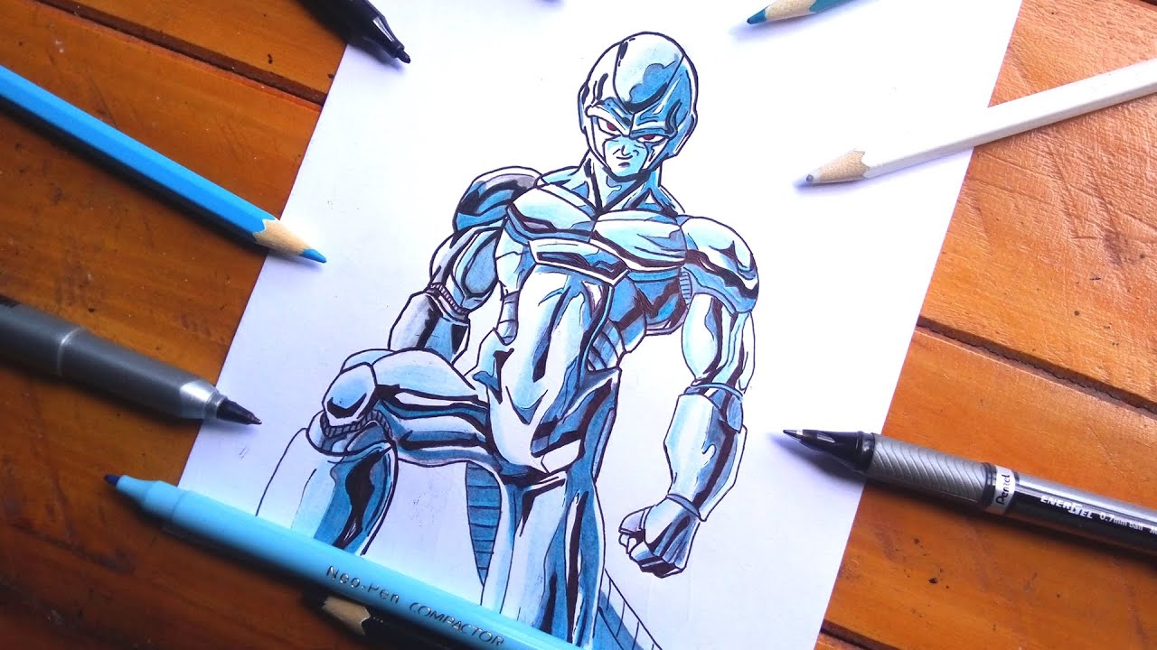 Como desenhar o Freeza de Dragon Ball Z - Curso de Desenho - Eu