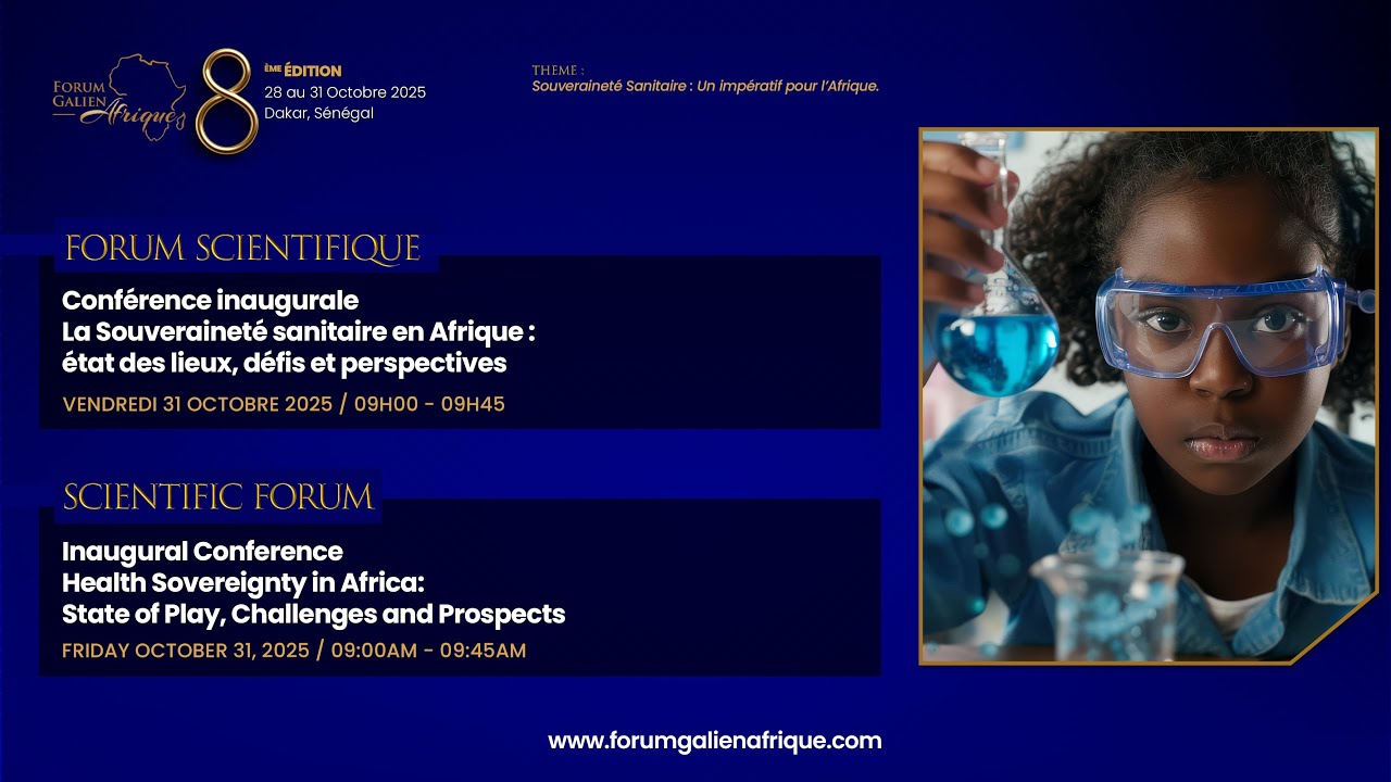 FORUM SCIENTIFIQUE - Conférence inaugurale : Souveraineté sanitaire en Afrique : état des lieux...
