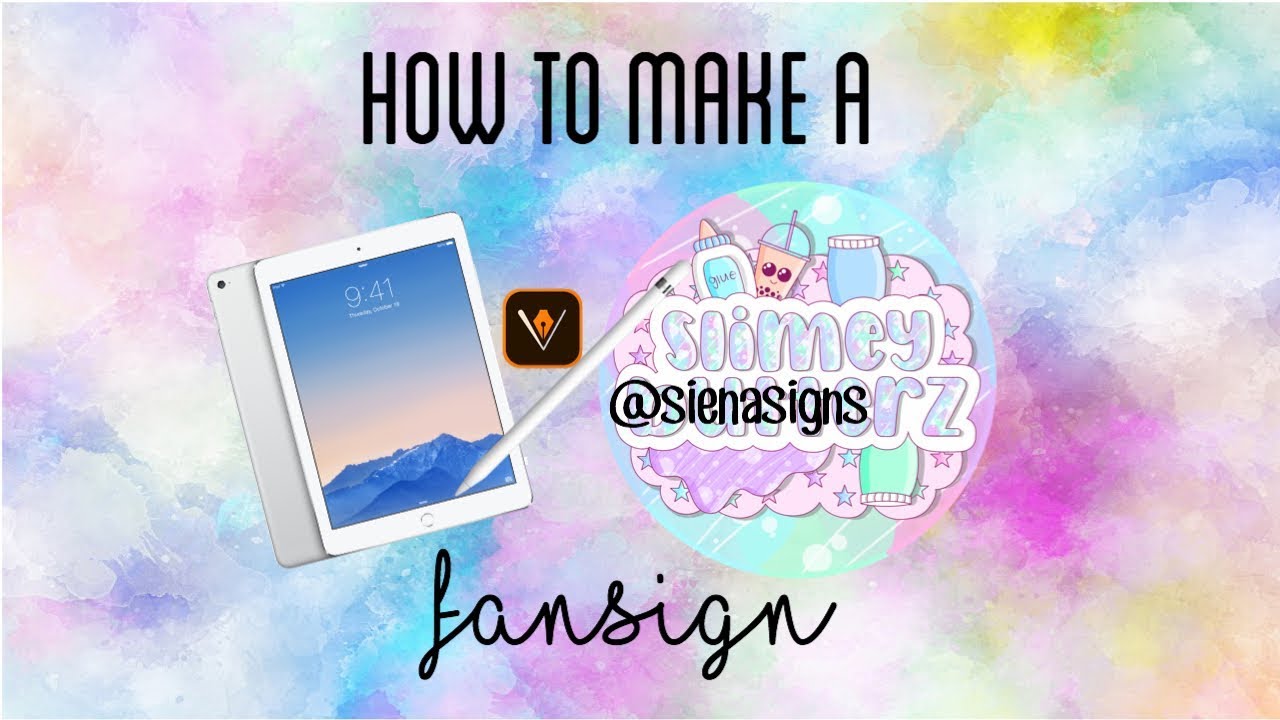HOW I MAKE MY FANSIGNS | Speedpaint | Siena Signs - YouTube