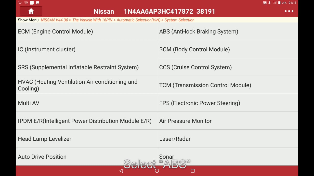 Nissan Maxima Decel G Sensor Calibration Launch Youtube
