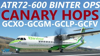 MSFS | ATR 72-600 Canary Island Hops on VATSIM! Tenerife - La Gomera - Gran Canaria - Fuertaventura!