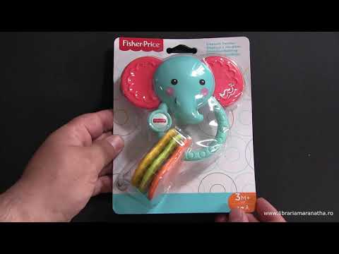Elefant pentru dentitie - Jucarie zornaitoare (3M+)