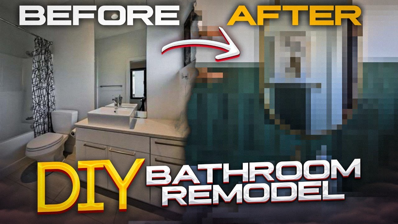 DIY bathroom remodel under $1000 - YouTube