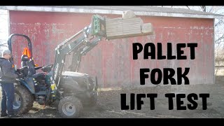 Summit TX25 - Pallet Fork Lift Test