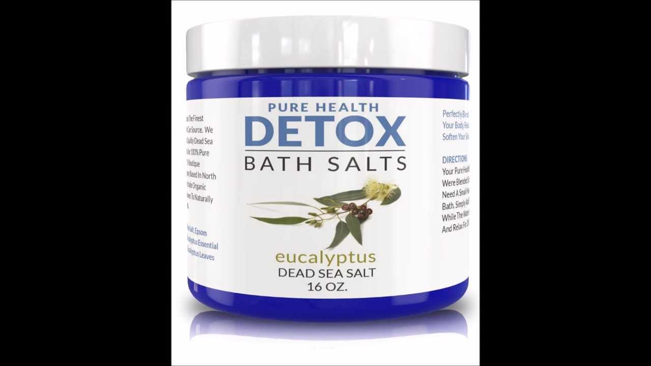 Detox Bath Salts Special Blend of Dead Sea Salt, Eucalyptus, and