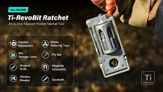 Celebrity Ti-RevoBit Ratchet - Titanium Multi-Tool for Everyday Carry by POCKETWORKS Profile