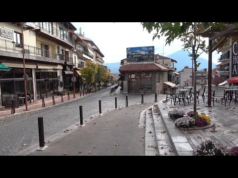 Karpenisi village GREECE walking tour (lock down 17 Nov 2020)