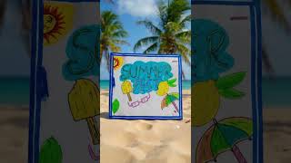 Summer Fest Poster 🎨 | Creative Summer Drawing Idea 🌞#schoolproject #summershorts #summerfest