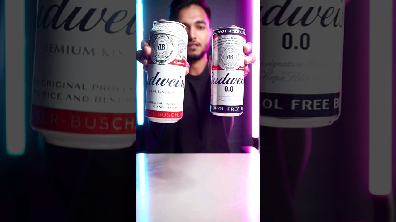 Trying alcoholic and non alcoholic beer 🍺 for the first time @budweiser @BudweiserIndia