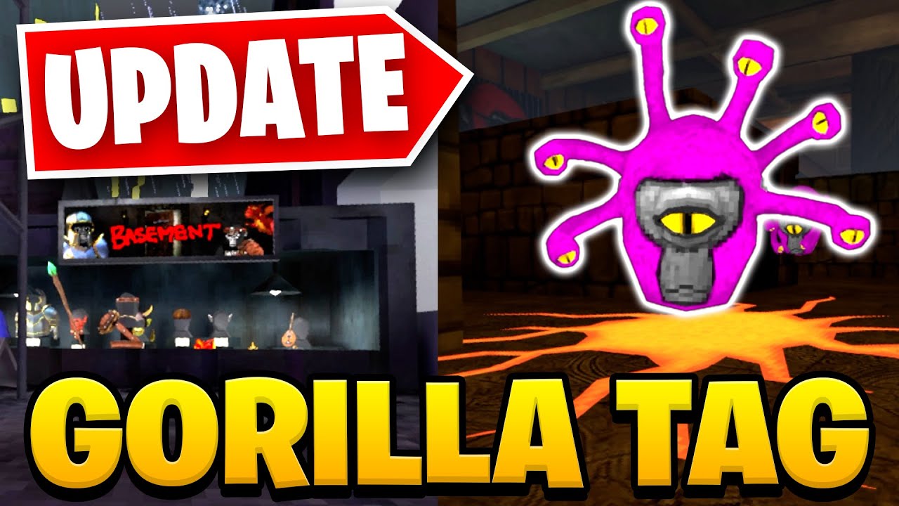 Gorilla Tag's BASEMENT UPDATE is HERE! (NEW MAP Update, ITEMS, GHOST