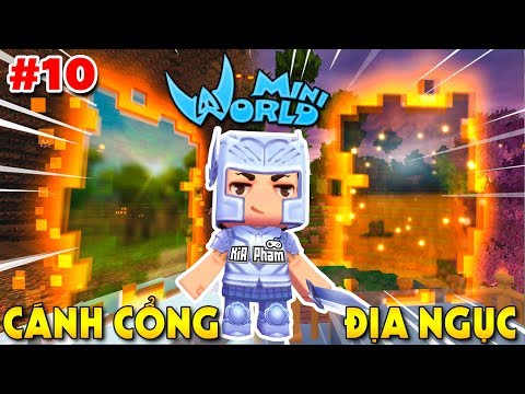 Video Mini World: Block Art #10 | TEAM LẦY XÂY CÁNH CỔNG ĐỊA... - youtube