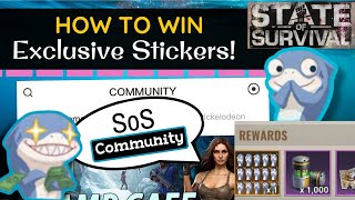 STATE OF SURVIVAL: How to Win EXCLUSIVE Community Stickers @SoS_Honey