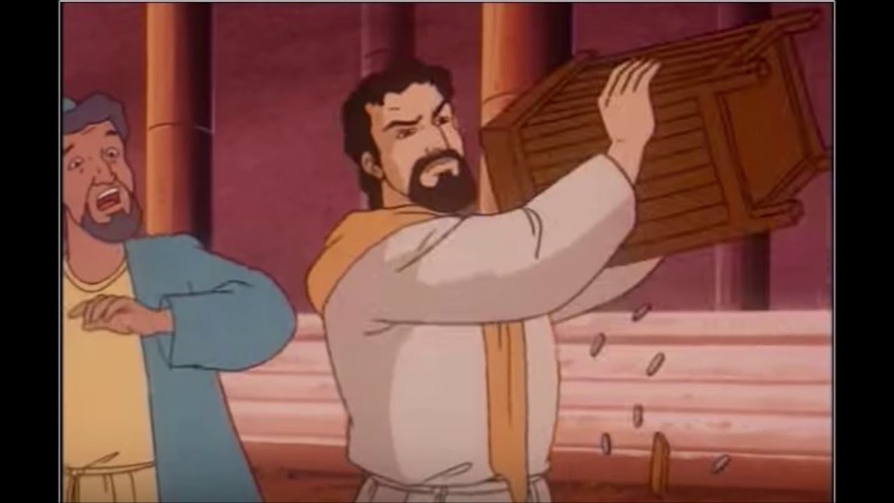 Gesù caccia i mercanti dal tempio - YouTube
