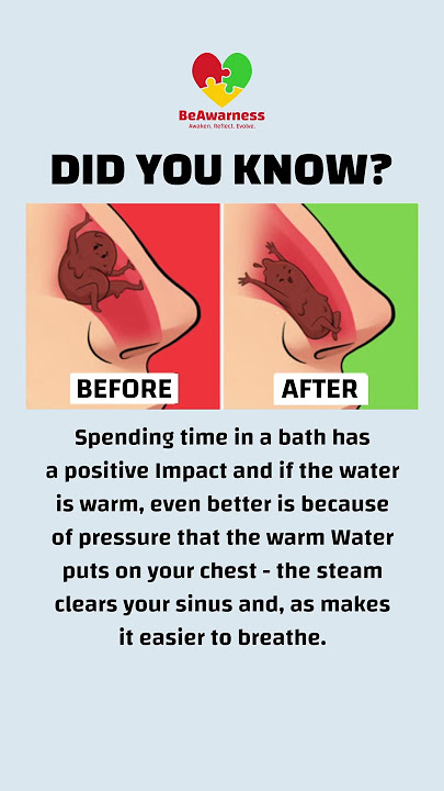 Clear Sinuses? Just Soak! 🛁 #breathe #awareness  #shorts