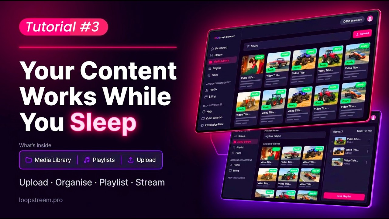Upload Videos & Build Your First Playlist in Loop Stream | Stream Pre ...