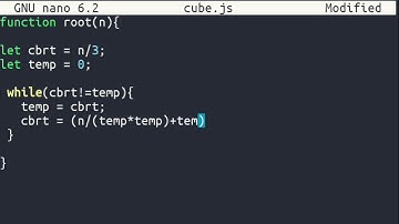 Learn to find cube root without using Math.cbrt() in Javascript.