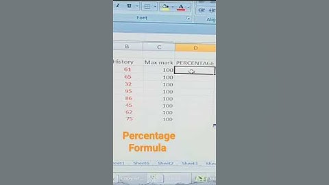How to calculate percentage in Excel (formula) #excel #shorts #exceltips