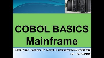 COBOL BASICS JCL, VSAM, COBOL, DB2 and CICS modules training from 25-Nov-2022