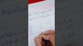 Repeated Subtraction Method to find square root #maths #mathsgoing
