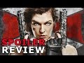 RESIDENT EVIL: THE FINAL CHAPTER (2017) Review SPOILERS