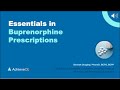 Essentials in buprenorphine prescriptions  1 ce  live webinar on 101023