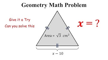 Geometry Math Problem | Can you solve this? | Equilateral Triangle | Simple and Easy Solution