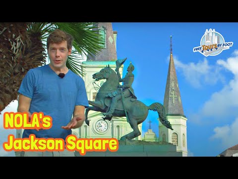 Vídeo: Tour pela Jackson Square no French Quarter de Nova Orleans