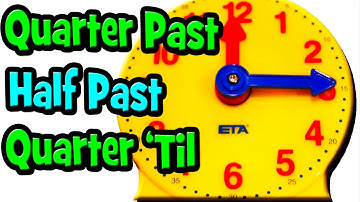 TELLING TIME for Kids with Analog Clock (Quarter Past-Half Past-Quarter 