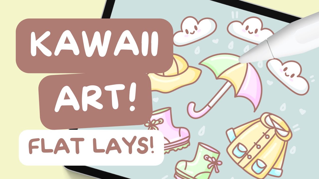Learn KAWAII Illustration: Flat Lays! | Procreate Tutorial for ...