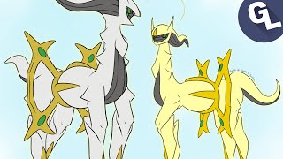 Arceus meets Shiny Arceus...