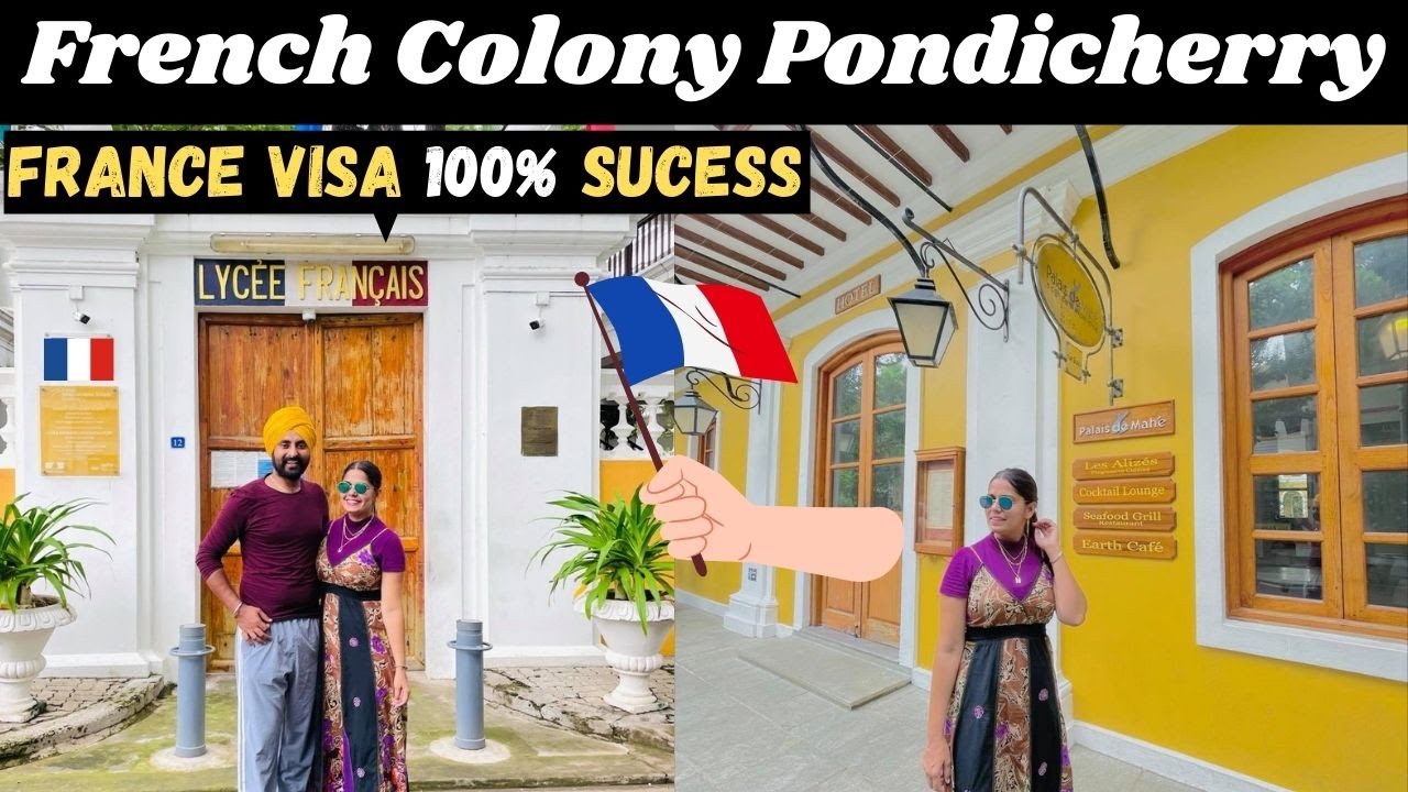 Pondicherry White Town | French Colony Puducherry | All India Trip | Punjabi Travel Couple