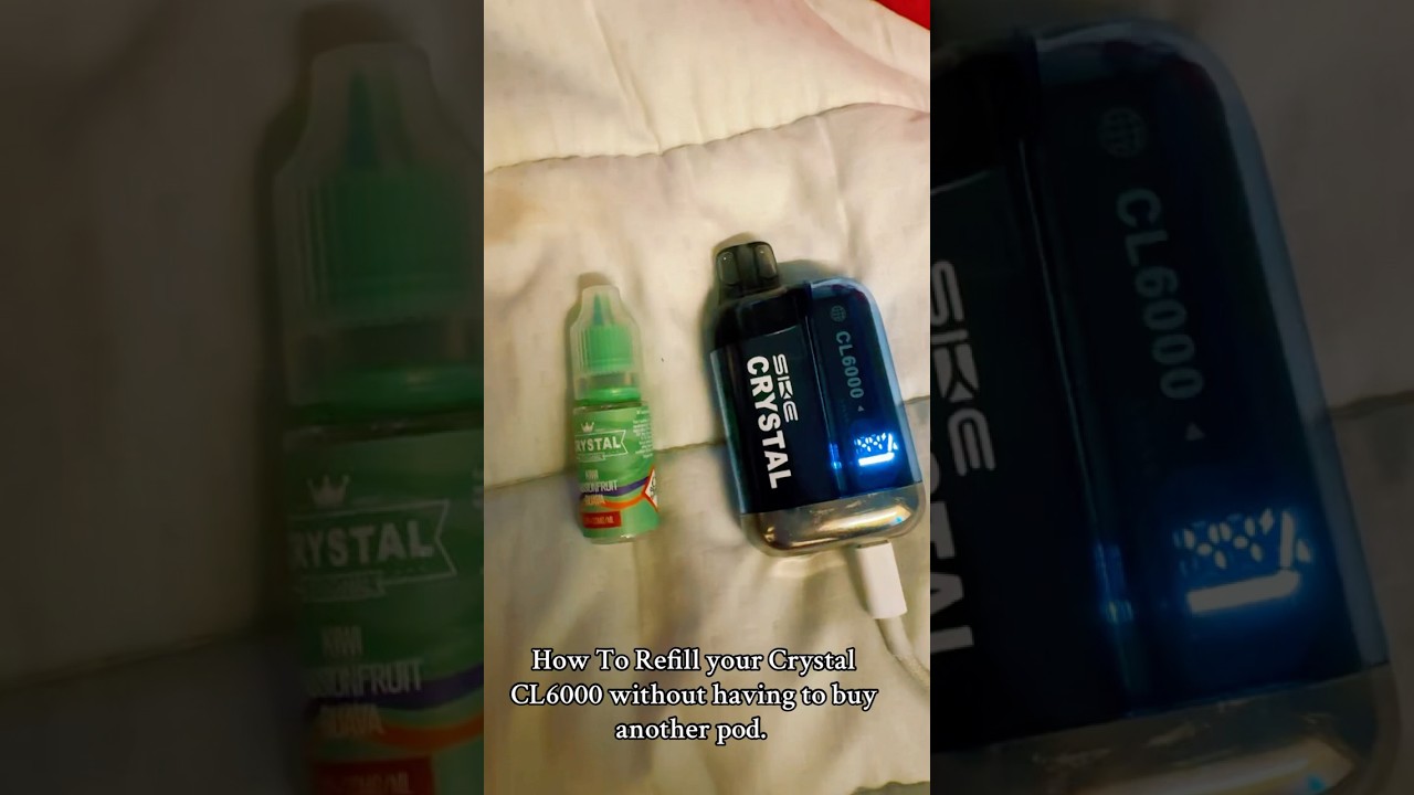 Refill Crystal vape CL6000 trick (without buying a new pod) #diy