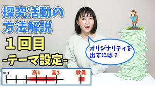 【探究活動の方法解説】ーテーマ設定ー