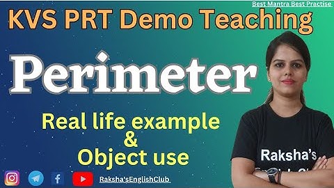Perimeter Demo Teaching for KVS Interview, Real life example, Use of object, Mathematics Parimeter