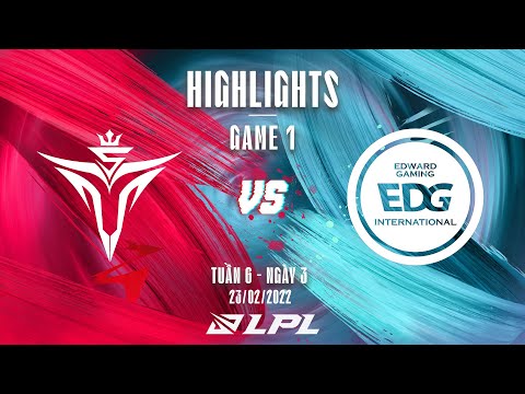 V5 vs EDG | Highlights - Game 1 | Tuần 6 Ngày 3 | LPL Mùa Xuân 2022
