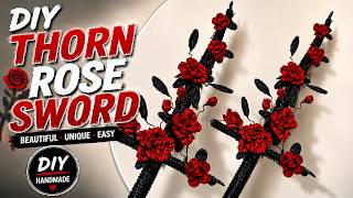 DIY Thorn Rose Sword | Easy Pipe Cleaner Tutorial