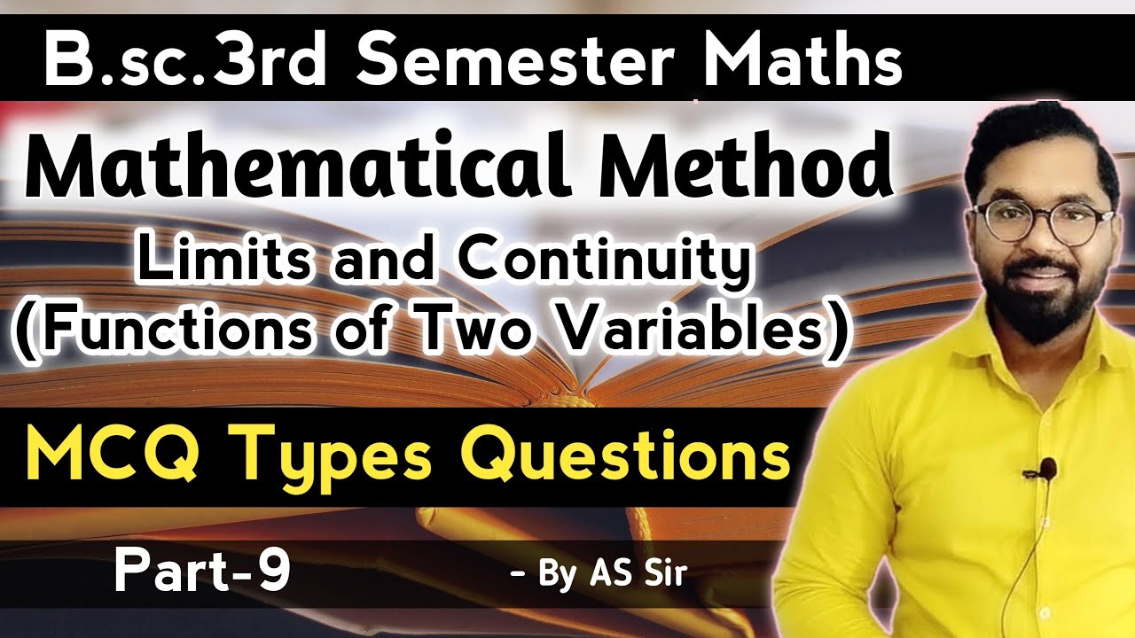 B.sc.3rd Semester Maths | Mathematical Method | MCQ | Limits and Continuity | ddu gkp | Part-9