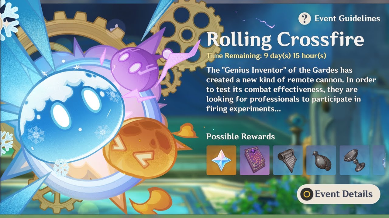 Event Guide - Rolling Crossfire | Genshin Impact 4.5
