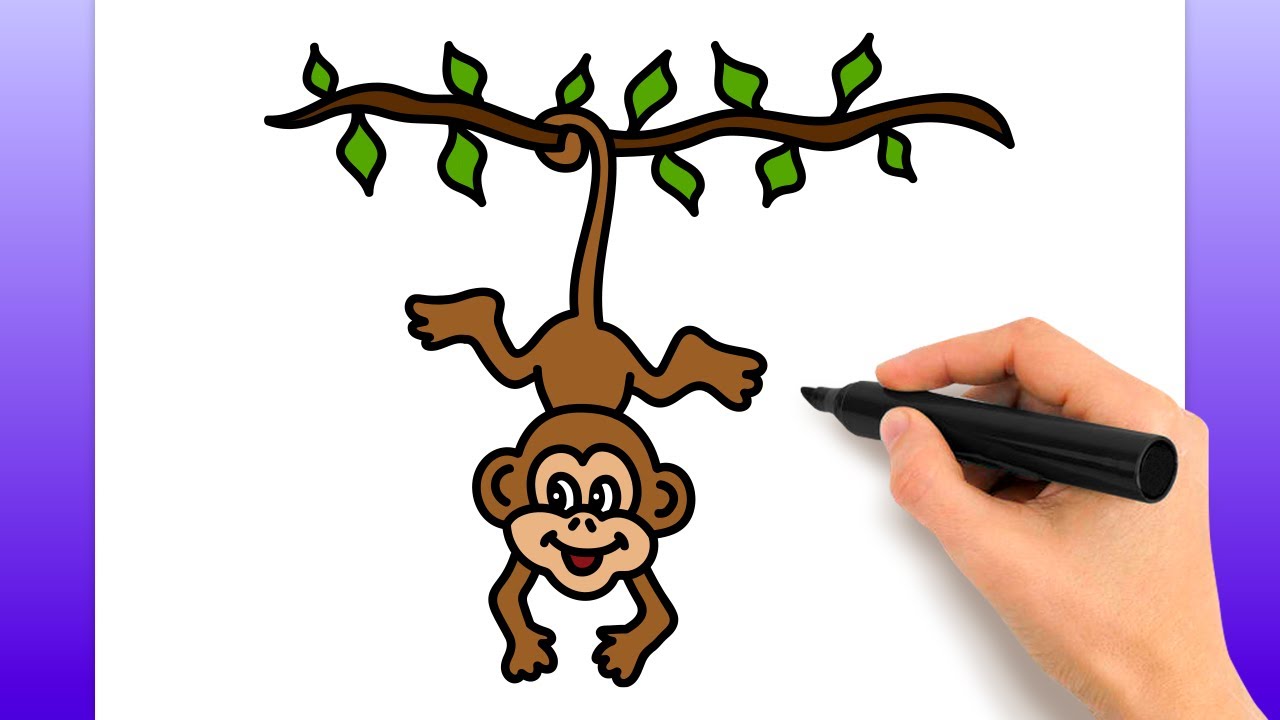 Cómo Dibujar Un Mono Fácil Tutorial De Dibujo Paso A