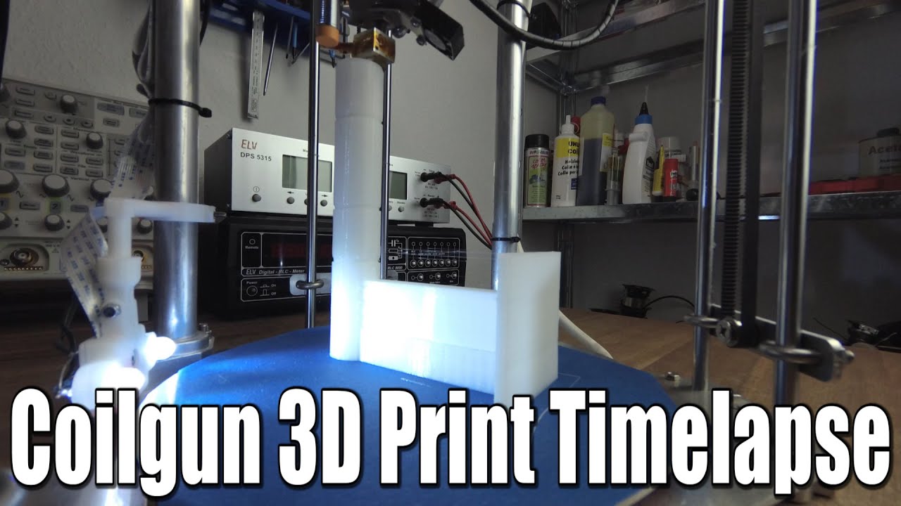 Coilgun 3D Print Timelapse - 4K - YouTube