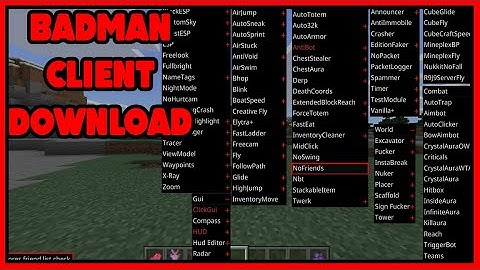 New Best MINECRAFT Windows 10 HACKED CLIENT (Badman) For Minecraft Bedrock *1.16.201 and up*