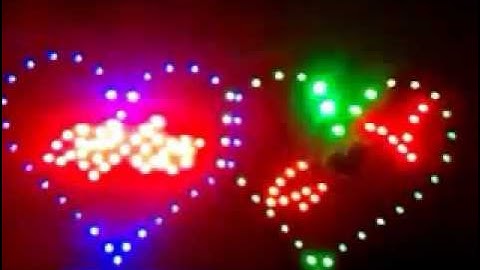 Tặng bạn gái  đèn Led Trái Tim ngày 08-03-2013