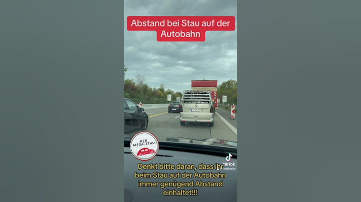 Der Abstand auf der Autobahn