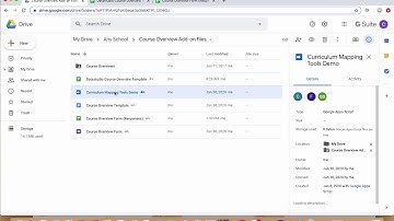 Curriculum Mapping: Integrating Course Overviews