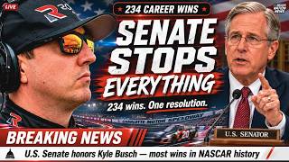 U S SENATE HONORS Kyle Busch — FANS LEFT IN TEARS