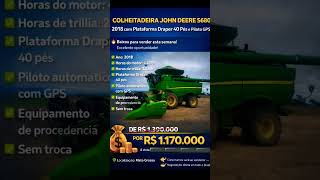 🌾 2018 Colheitadeira John Deere S680 com Plataforma Draper 40 Pés e Piloto GPS